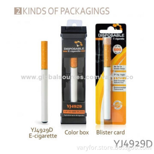 China disposable e cig YJ4929D upto 600puffs